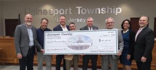 Committee and School Representatives with Check for $100k